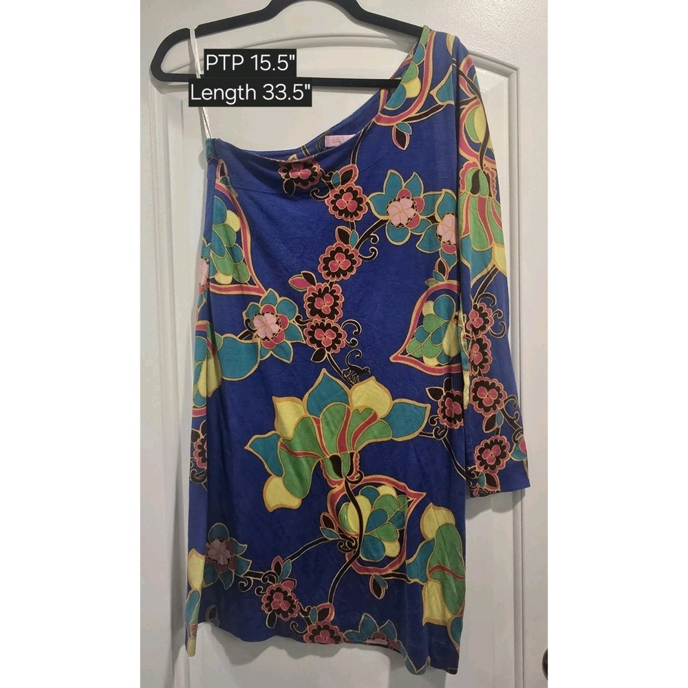 Lilly Pulitzer Whitaker Silk Blend Dress,‎ Starry Blue, Drama Queen, Sz Small
